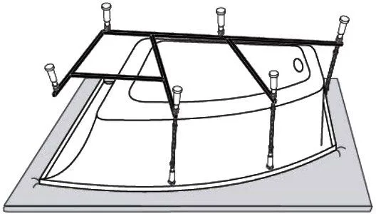 Каркас для ванны Vagnerplast Cavallo 160х90 Sancos — официальный сайт