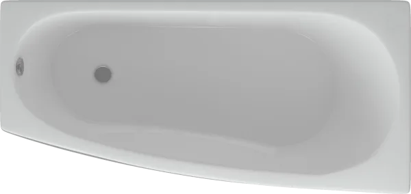 Акриловая ванна AQUATEK Пандора PAN160-0000039 R 160x75 см, угловая, правая, пристенная, белая Sancos — Оригинал