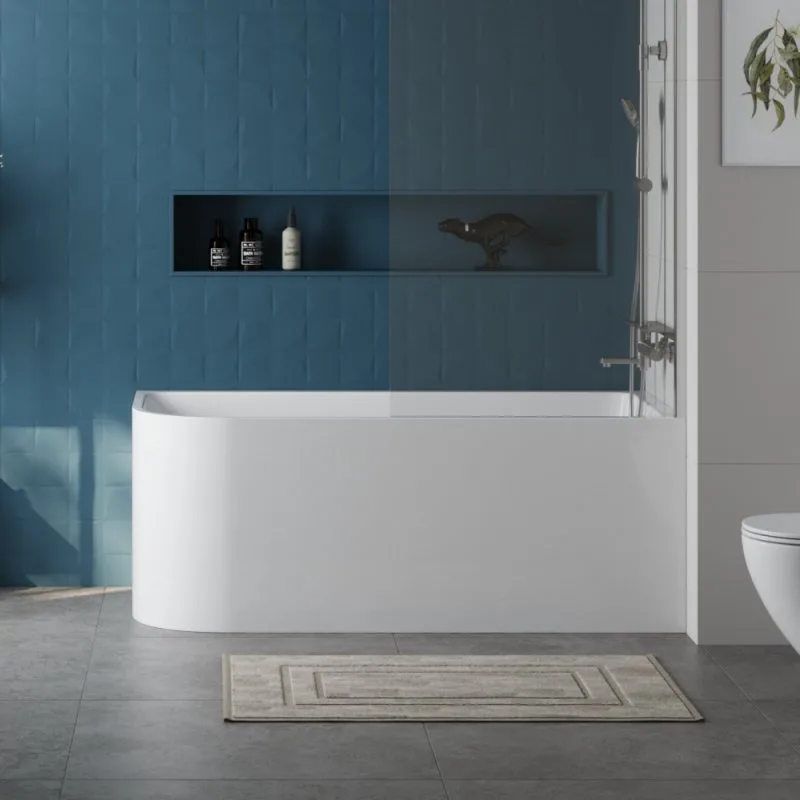 Акриловая ванна BelBagno BB712-1700-730-L 170x75 см, левая, пристенная, белая, асимметричная Sancos — официальный сайт