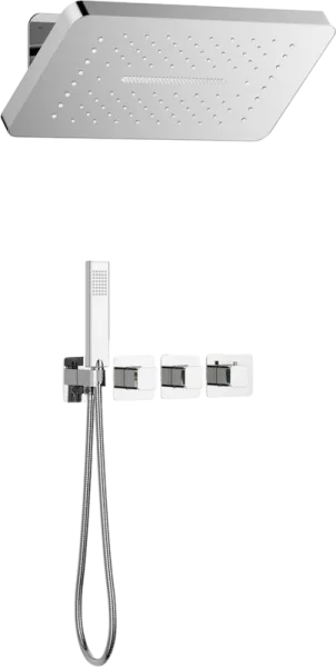 Душевой комплект Timo Petruma SX-5249/00SM, С ВНУТРЕННЕЙ ЧАСТЬЮ, с термостатом, хром Sancos — Оригинал