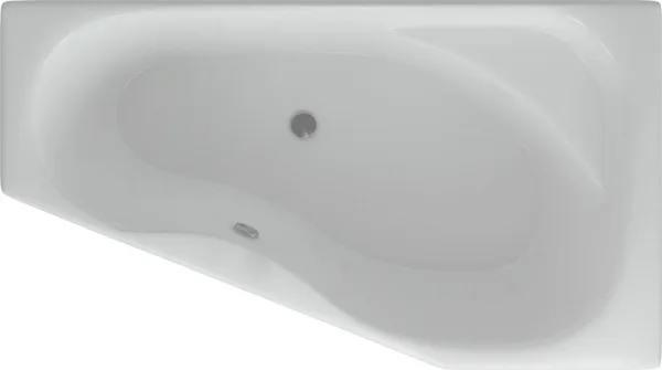 Акриловая ванна AQUATEK Медея MED180-0000012 R 170x95 см, угловая, правая, пристенная, белая Sancos — Оригинал