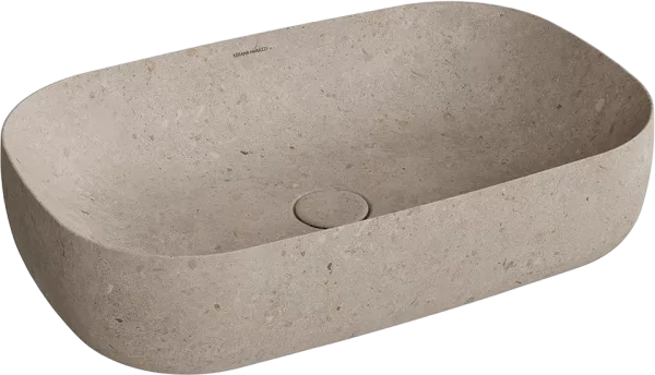 Накладная раковина KERAMA MARAZZI Magica MA.wb.65\STB бежевый камень Sancos — Оригинал