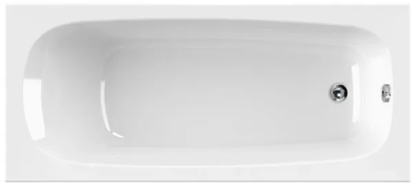 Акриловая ванна Cezares Eco 180-80-41-W37 без опоры 180x80 см, пристенная, белая Sancos — Оригинал