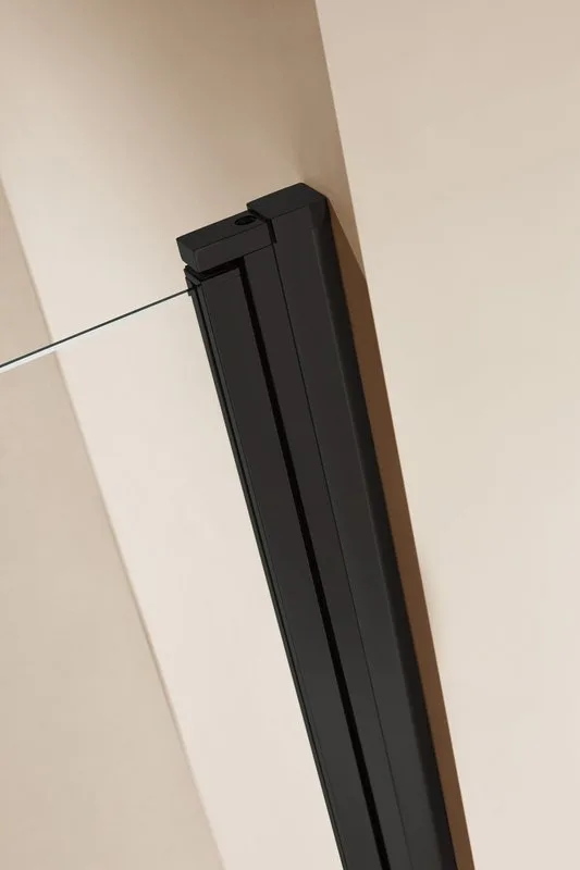Душевая дверь в нишу Cezares Eco ECO-O-B-1-70-C-NERO профиль черный, стекло прозрачное Sancos — официальный сайт