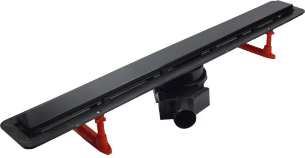 Душевой трап (лоток) Pestan Confluo Frameless Line 450 black glass Sancos — Оригинал