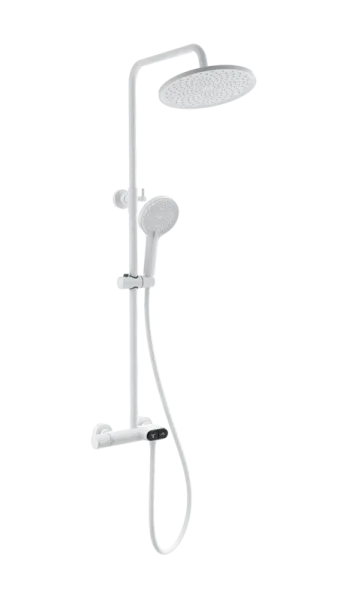 Душевая стойка Wonzon & Woghand MUSE Corno WW-B2091-A-MW, матовая белая Sancos — Оригинал