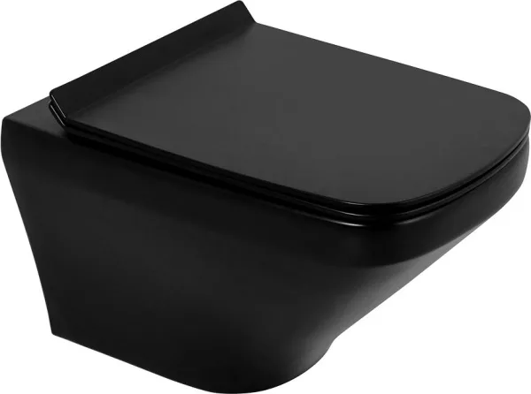 Чаша для унитаза подвесного BelBagno Sela BB3201CHR-MB матовая черная Sancos — Оригинал
