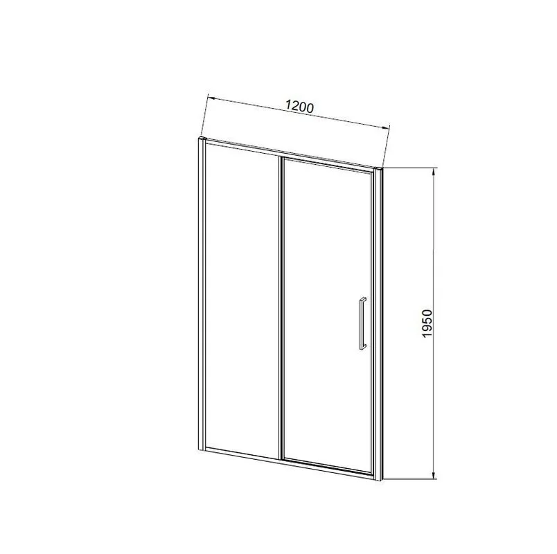 Душевая дверь Vincea Slim 8mm VDP-4SL120CLG, брашированное золото, стекло прозрачное Sancos — официальный сайт