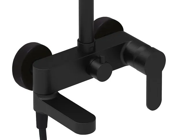 Комплект для ванной Paffoni Light KITZCOL632NO71 черный матовый Sancos — официальный сайт