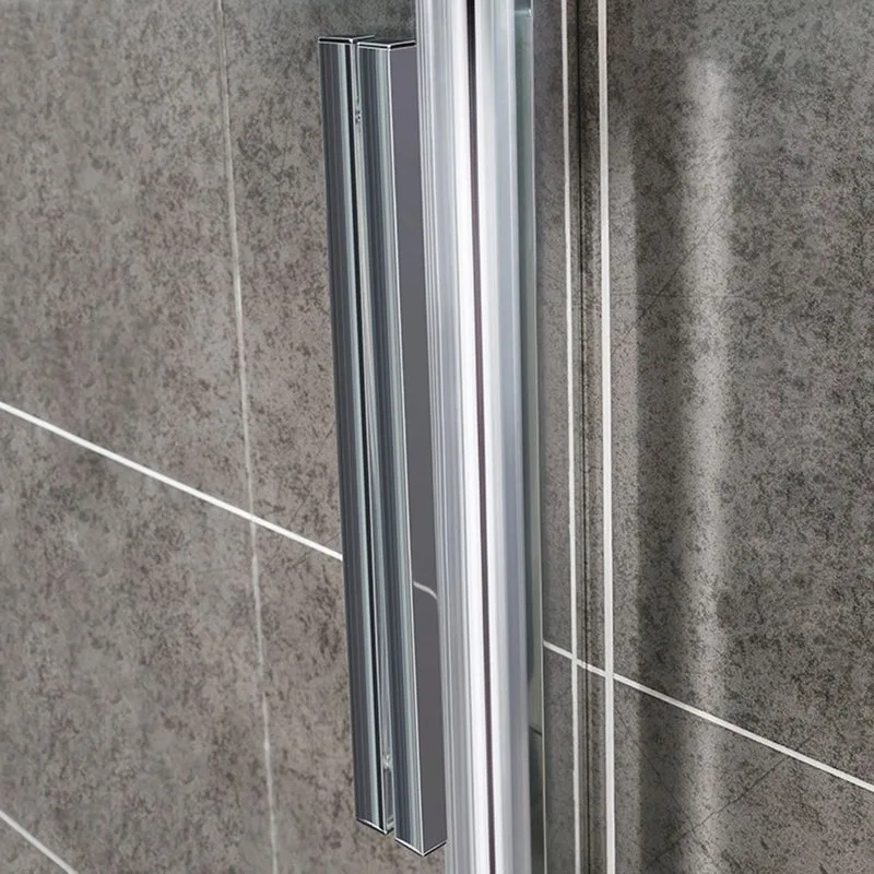 Душевая дверь в нишу Vincea Slim-U VDS-2SU140CL 140 см, профиль хром, стекло прозрачное Sancos — официальный сайт