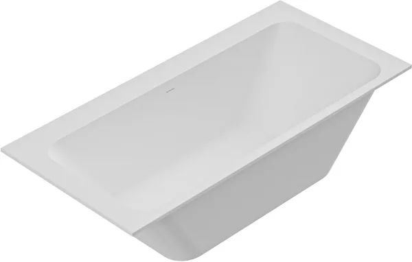 Ванна из искусственного камня Cezares Slider Solid Surface 170x80 см, встраиваемая, матовая белая, с Sancos — Оригинал