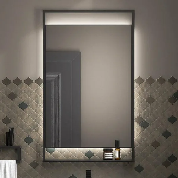 Зеркало KERAMA MARAZZI Plaza Next 60 черное матовое, с подсветкой Sancos — Оригинал