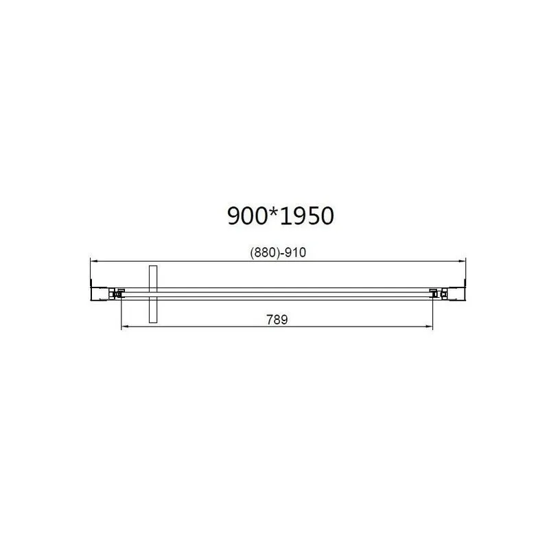 Душевая дверь Vincea Slim 8mm VDP-4SL900CLG, брашированное золото, стекло прозрачное Sancos — официальный сайт