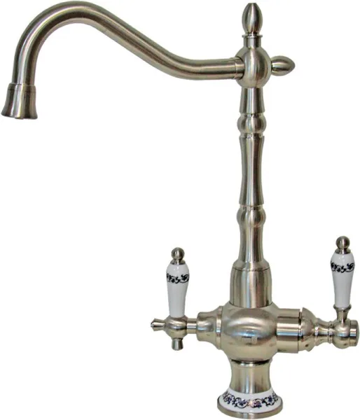 Смеситель для кухни Zorg Sanitary ZR 336 YF-50 nickel Sancos — Оригинал