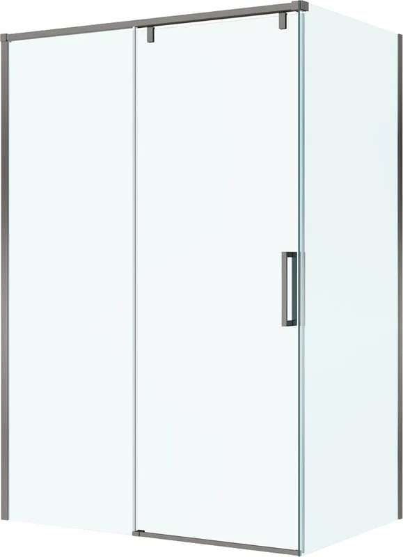 Душевой уголок BelBagno Soft Close-1 AH-1-140/100-C-GM профиль оружейная сталь Sancos — официальный сайт