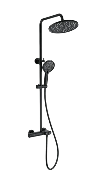 Душевая стойка Wonzon & Woghand MUSE Corno WW-B2091-A-MB, матовая черная Sancos — Оригинал