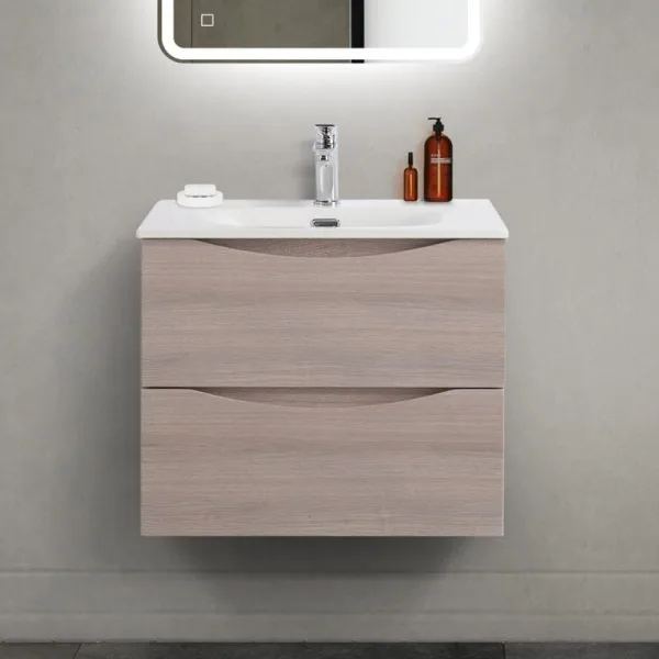 Тумба под раковину без столешницы BelBagno Marino-cer-mini 60 подвесная, rovere grigio Sancos — Оригинал