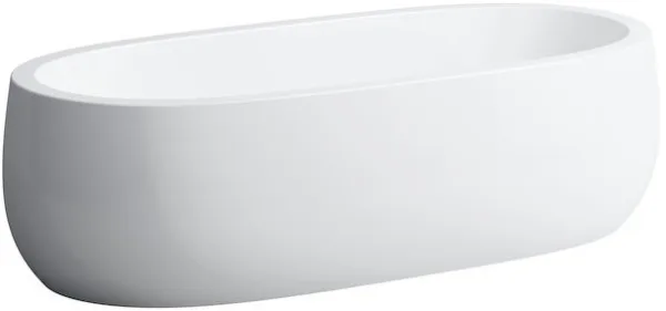 Ванна из искусственного камня Laufen Alessi 2.4597.2.000.000.1 185x85 см, отдельностоящая, матовая б Sancos — Оригинал