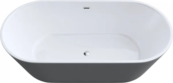 Акриловая ванна Art&Max AM-520-1500-790 150x80 см, отдельностоящая, белая, овальная Sancos — Оригинал