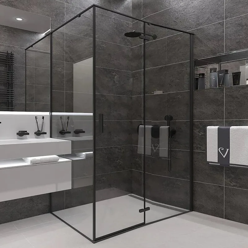 Душевой уголок Veconi Rovigo RV-073B 120x100, профиль черный Sancos — официальный сайт