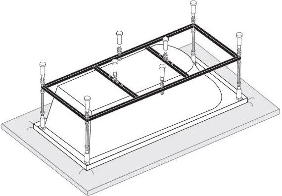 Каркас для ванны Vagnerplast 150x70 Sancos — официальный сайт