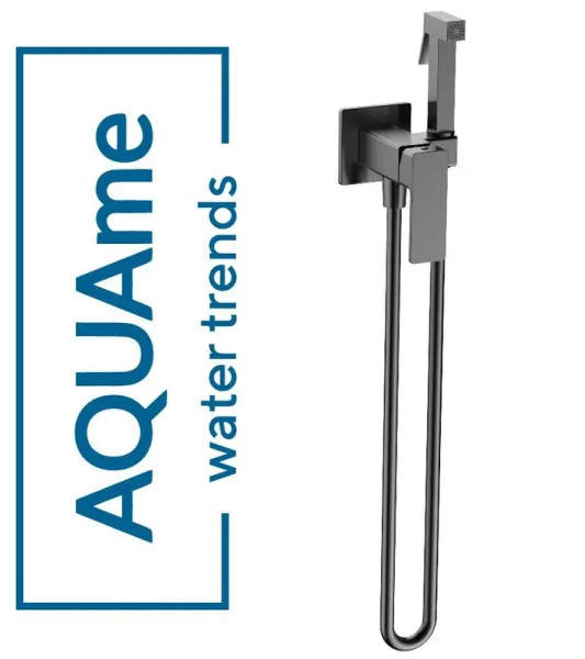 Гигиенический душ AQUAme Savona комплект темный металл AQM6817GM Sancos — Оригинал