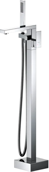 Напольный смеситель для ванны с душем AQUATEK Либра AQ1645CR, С ВНУТРЕННЕЙ ЧАСТЬЮ, хром Sancos — Оригинал