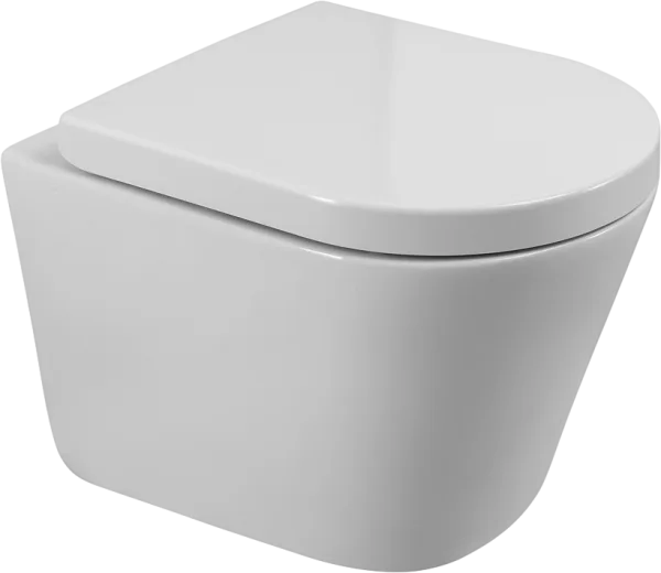 Унитаз подвесной BelBagno Flay-r BB053CH-TOR-FC BB865SC с микролифтом, безободковый, белый Sancos — Оригинал