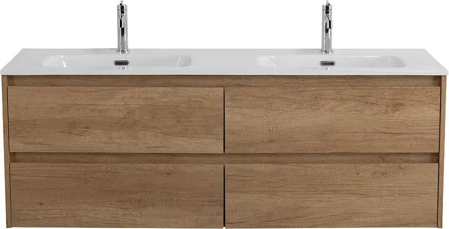 Тумба под раковину без столешницы BelBagno Kraft 140 4 ящика, для двоих, rovere nebrasca nature Sancos — официальный сайт