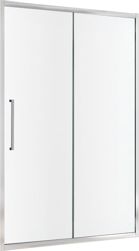Душевая дверь в нишу Abber Schwarzer Diamant AG30140MH 140 см, профиль хром, стекло матовое Sancos — официальный сайт