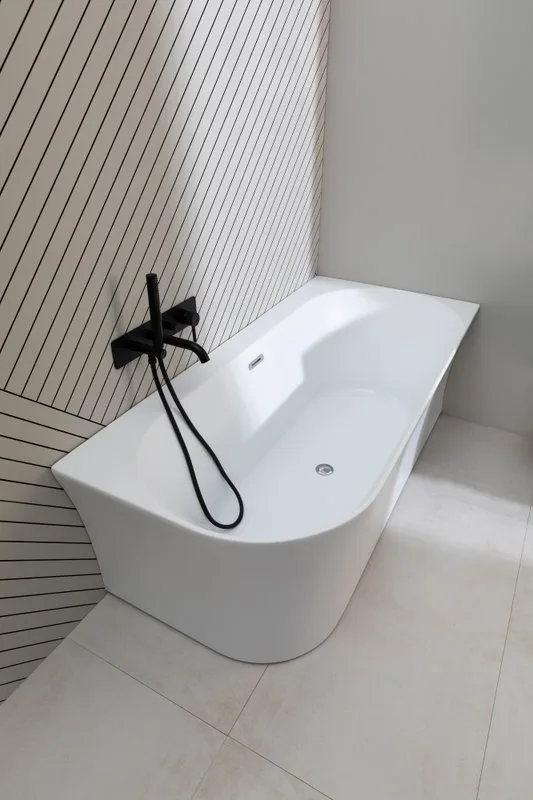 Акриловая ванна Allen Brau Priority 4 R 170x80 см, угловая, правая, пристенная, белая, асимметричная Sancos — официальный сайт