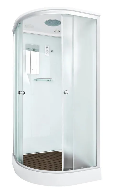 Душевая кабина DTO D09S 90х90, профиль хром, стекло матовое Sancos — официальный сайт