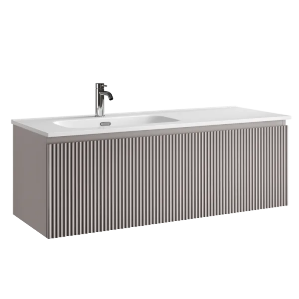 Тумба под раковину Sancos Snob R 1.0 120 подвесная Doha soft (пыльная роза), SNR1.0120LSM Sancos — Оригинал