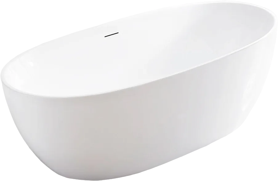 Акриловая ванна Vincea VBT-405-1600 160x80 см, отдельностоящая, белая, овальная, на ножках, со сливо Sancos — официальный сайт