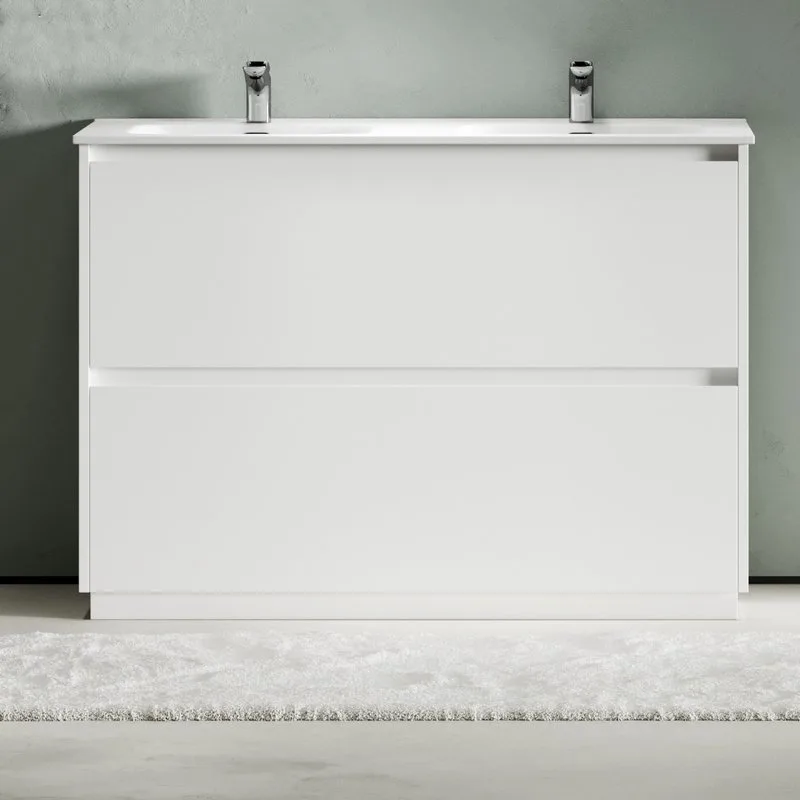 Тумба под раковину Sancos Libra Floor 120 напольный белый глянец, LB120F-2W Sancos — официальный сайт