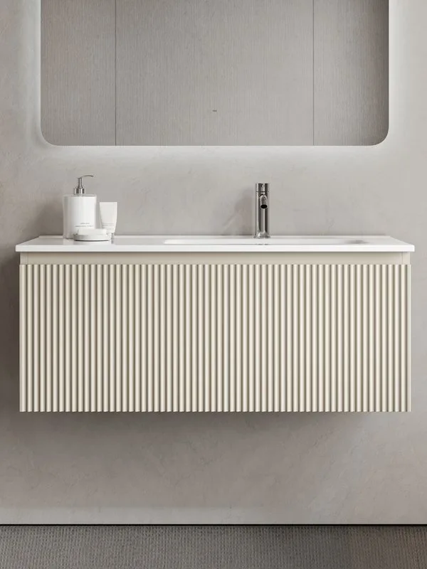 Тумба под раковину Sancos Snob R 1.0 100 подвесная Beige soft (капучино), SNR1.0100RCE Sancos — официальный сайт