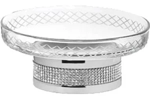 Мыльница Boheme Royal Cristal Chrome настольная Sancos — Оригинал