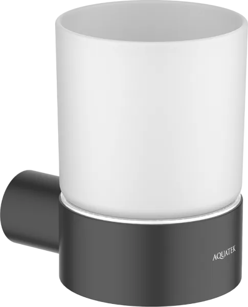 Стакан AQUATEK Лира AQ4404MB матовый черный Sancos — Оригинал