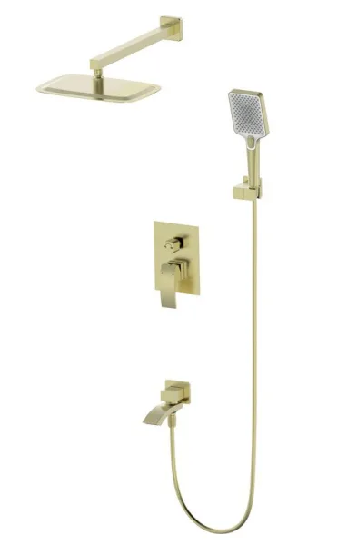 Душевой комплект Wonzon & Woghand WW-88939009A-BG, С ВНУТРЕННЕЙ ЧАСТЬЮ, брашированное золото Sancos — Оригинал