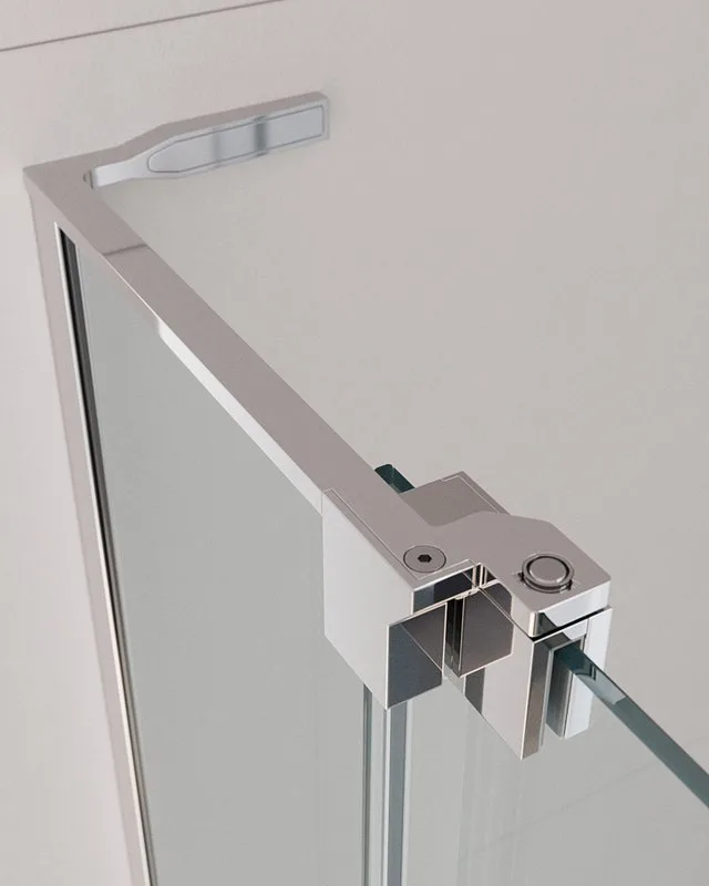 Душевая дверь в нишу Cezares Slider B 1 80/90 C Cr профиль хром, стекло прозрачное Sancos — официальный сайт