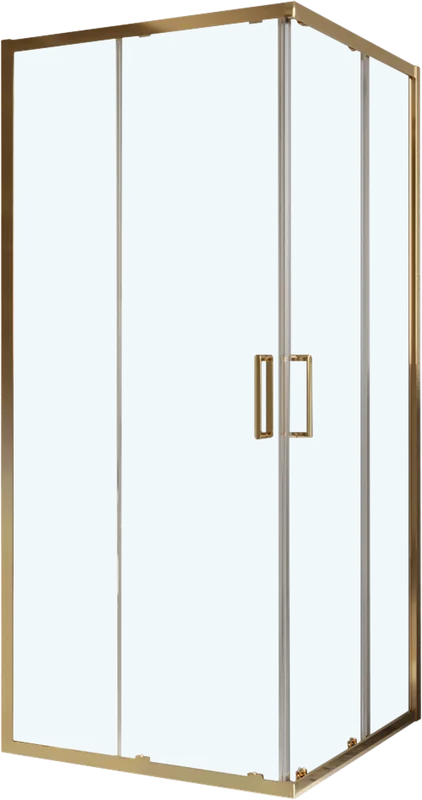 Душевой уголок BelBagno Luce A-2-80-C-ORO 80x80, профиль золото, стекло прозрачное Sancos — официальный сайт