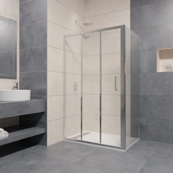 Душевой уголок RGW Passage PA-13+70 см (149-151)x70x195 профиль хром, стекло прозрачное Sancos — Оригинал