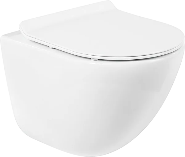 Унитаз подвесной BelBagno Amanda BB051CHR BB2111SC с микролифтом, безободковый Sancos — Оригинал