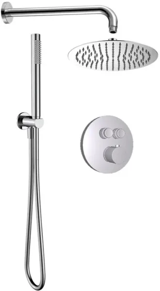Душевой комплект AQUAme AQM8405CR, С ВНУТРЕННЕЙ ЧАСТЬЮ, хром Sancos — Оригинал
