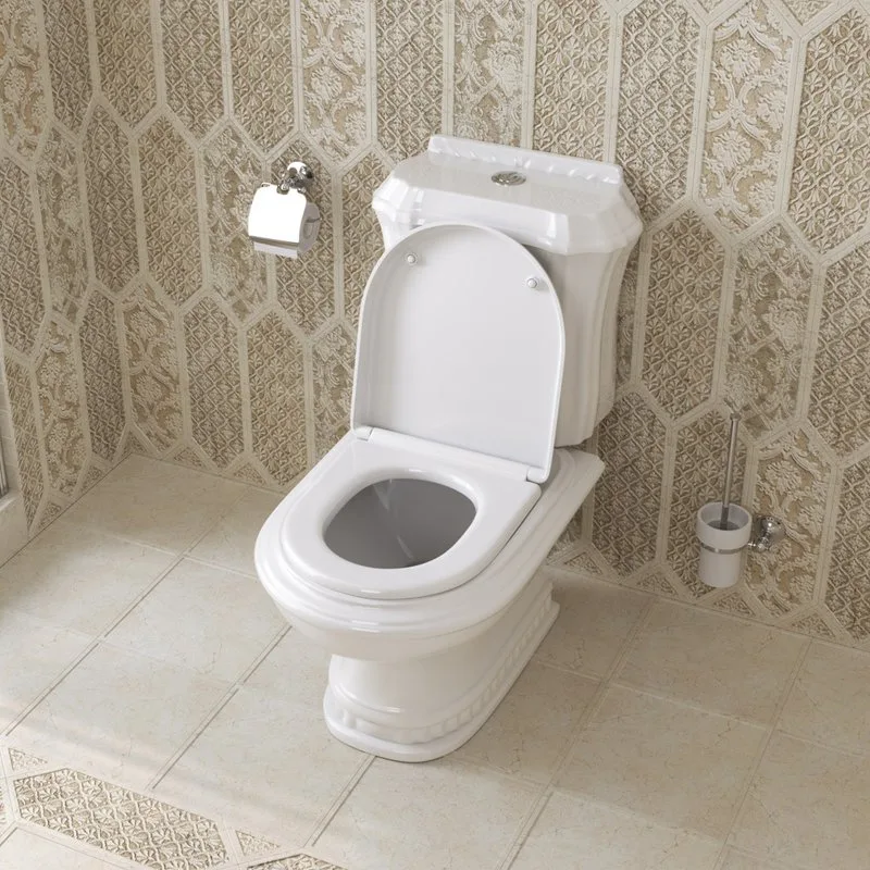 Унитаз-компакт напольный Cezares King palace сиденье CZR-6045-SC, с микролифтом Sancos — официальный сайт