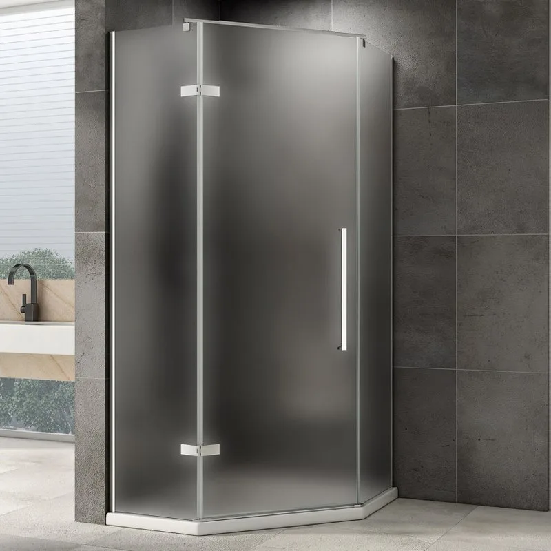 Душевой уголок Abber Ewiges Wasser AG05090M 90x90, профиль хром матовый, стекло матовое Sancos — официальный сайт