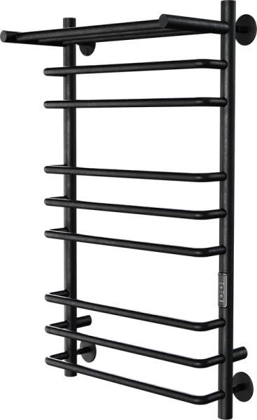 Полотенцесушитель электрический Indigo Brace Lux LCBLE70-40PBRRt с полкой, черный муар Sancos — Оригинал