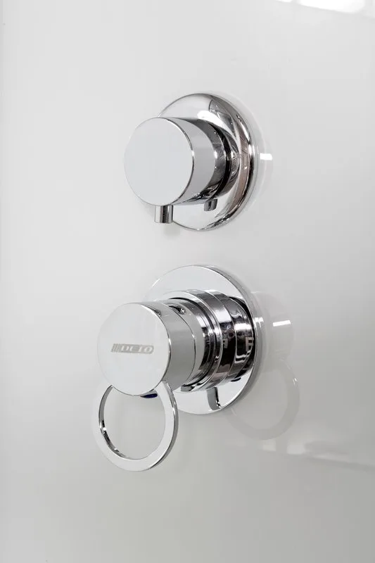 Душевая кабина DTO K402S 120х90, LED, профиль хром, стекло прозрачное Sancos — официальный сайт