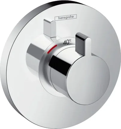 Термостатический смеситель встраиваемый Hansgrohe ShowerSelect S Highflow 15741000, для душа, хром Sancos — Оригинал