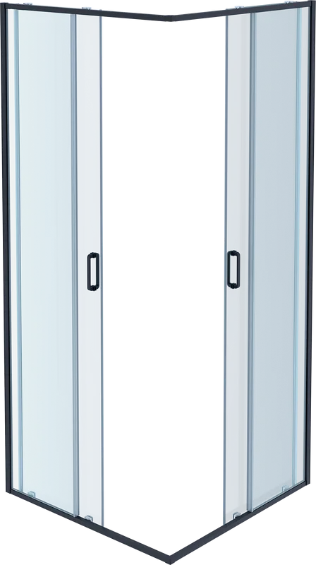 Душевой уголок AQUATEK AQ ARI KV 09020BL 90х90 см, черный матовый профиль Sancos — официальный сайт